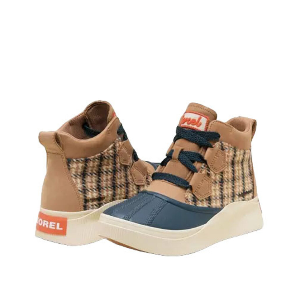 SOREL WOMEN'S OUT N ABOUT IV CLASSIC WATERPROOF-TAWNY BUFF/NIGHT SHADOW