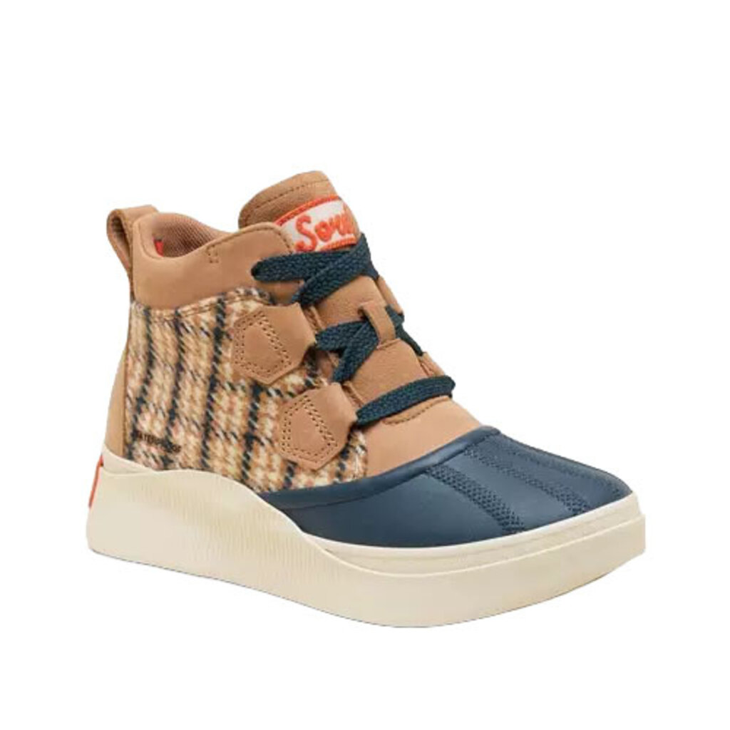 SOREL WOMEN'S OUT N ABOUT IV CLASSIC WATERPROOF-TAWNY BUFF/NIGHT SHADOW