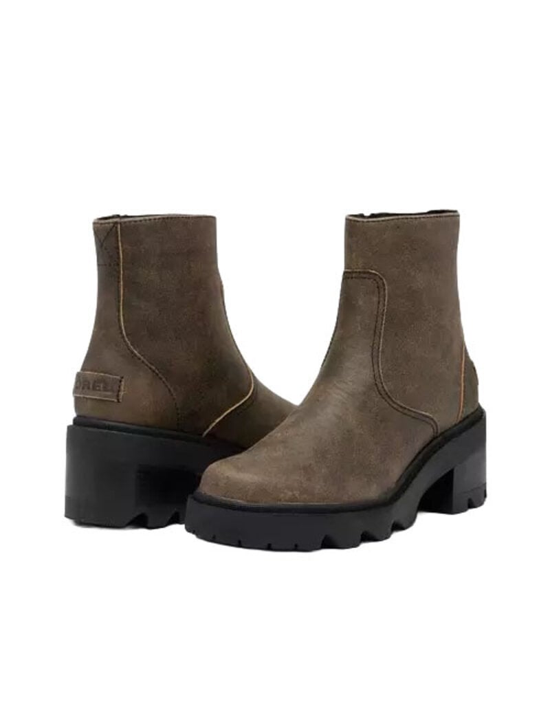 SOREL WOMEN'S JOAN NOW ZIP BOOTIE-CANOE/BLACK