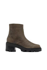 SOREL WOMEN'S JOAN NOW ZIP BOOTIE-CANOE/BLACK