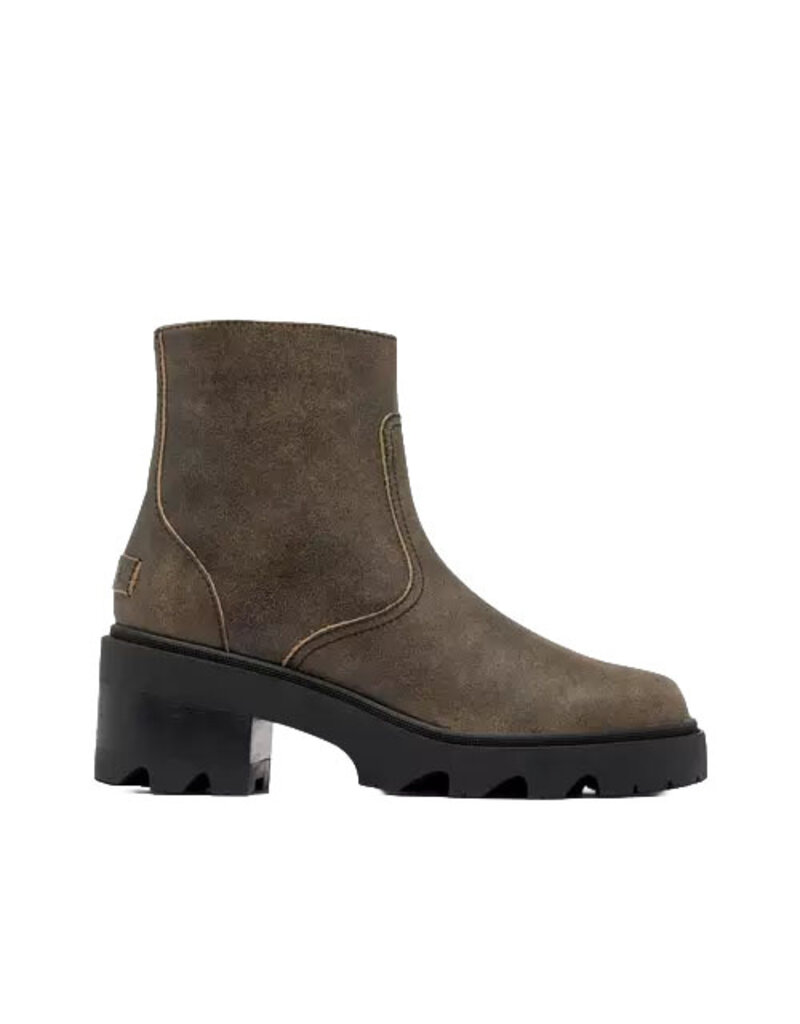 SOREL WOMEN'S JOAN NOW ZIP BOOTIE-CANOE/BLACK