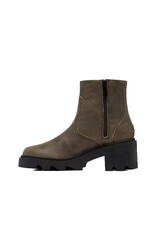 SOREL WOMEN'S JOAN NOW ZIP BOOTIE-CANOE/BLACK