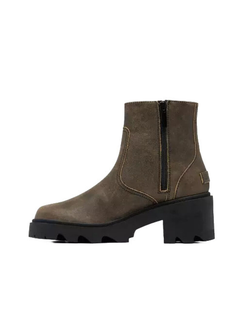 SOREL WOMEN'S JOAN NOW ZIP BOOTIE-CANOE/BLACK