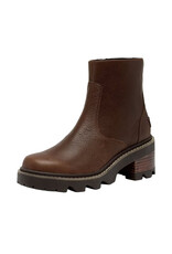 SOREL WOMEN'S JOAN NOW ZIP BOOTIE-TOBACCO/BLACKENED BROWN