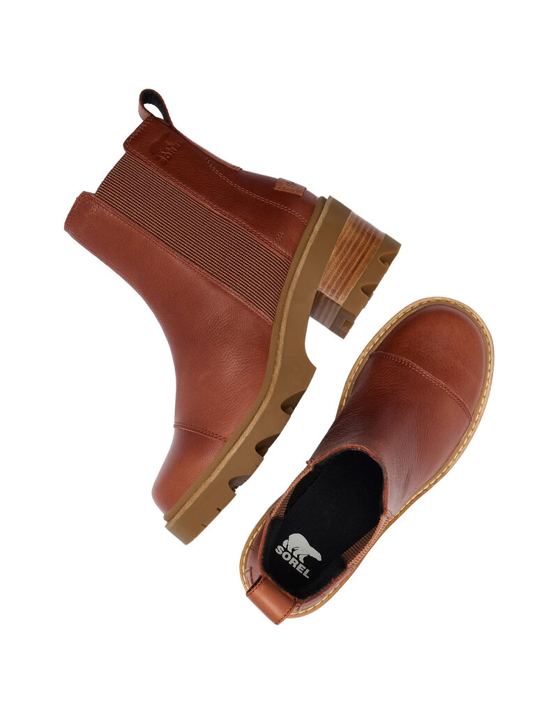 SOREL WOMEN'S JOAN NOW CHELSEA-RUSTIC BROWN/GUM