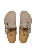 BIRKENSTOCK BOSTON RIVET SUEDE-TAUPE