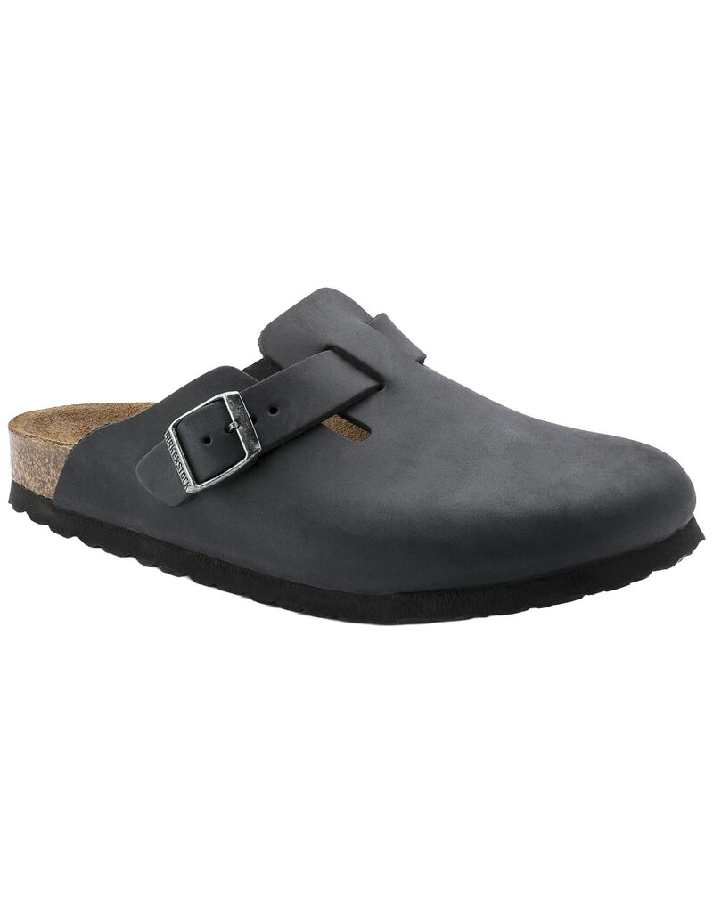 BIRKENSTOCK BOSTON OILED LEATHER-BLACK OILED