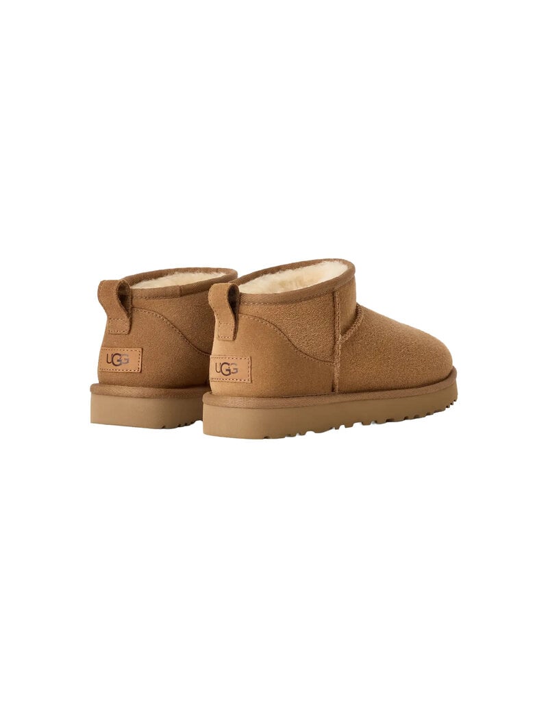 UGG WOMEN'S CLASSIC ULTRA MINI BOOT-CHESTNUT