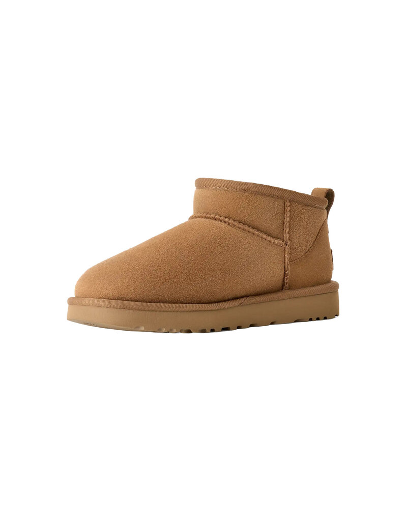 UGG WOMEN'S CLASSIC ULTRA MINI BOOT-CHESTNUT
