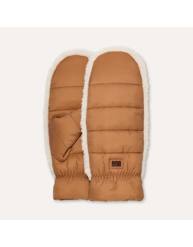 UGG WOMEN'S AW UGGFLUFF MITTEN CHESNUT S/M