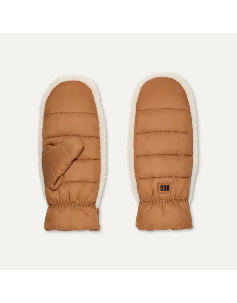 UGG WOMEN'S AW UGGFLUFF MITTEN CHESNUT S/M