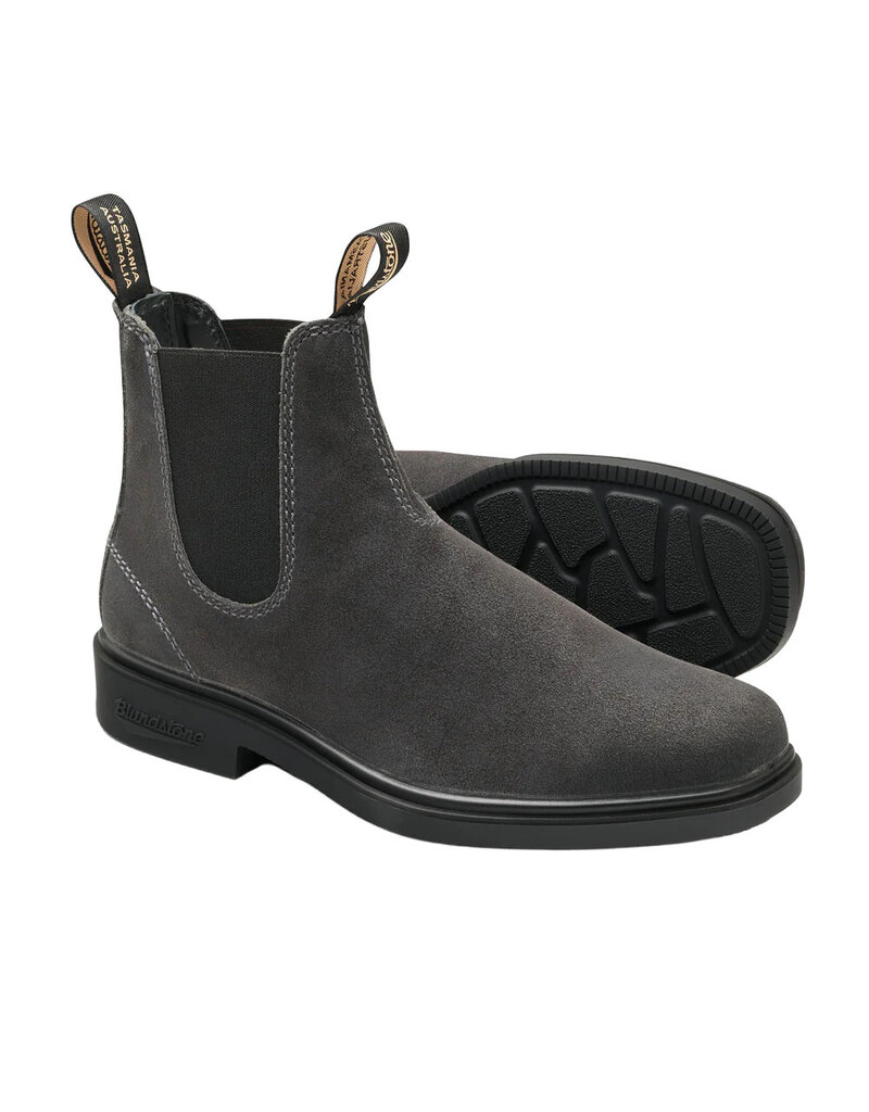 BLUNDSTONE DRESS CHELSEA-STEEL GREY SUEDE