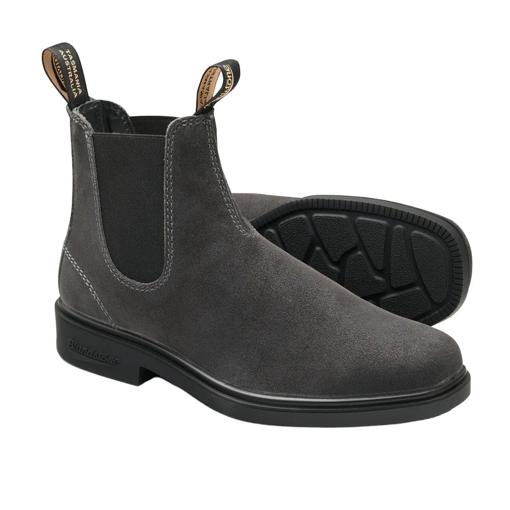 BLUNDSTONE DRESS CHELSEA-STEEL GREY SUEDE