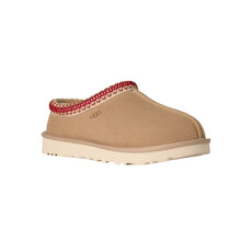 UGG WOMEN'S TASMAN II SLIPPER-SAND/DARK CHERRY
