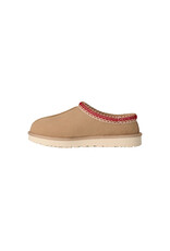 UGG WOMEN'S TASMAN II SLIPPER-SAND/DARK CHERRY