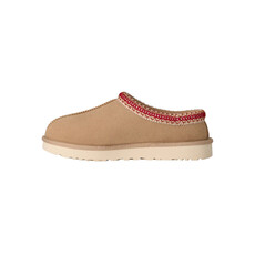 UGG WOMEN'S TASMAN II SLIPPER-SAND/DARK CHERRY