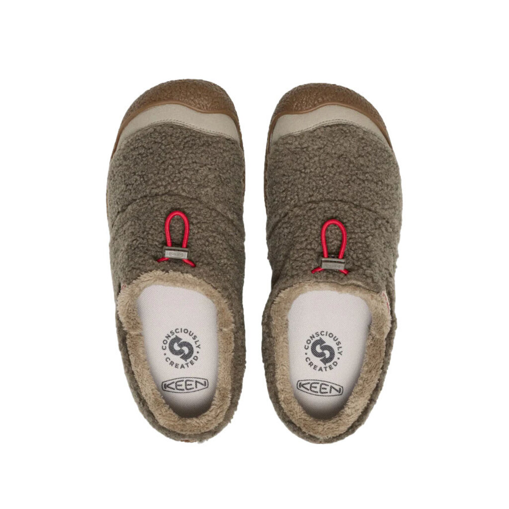 KEEN WOMEN'S HOWSER III SLIDE SHERPA FLEECE-BRINDLE/BRINDLE
