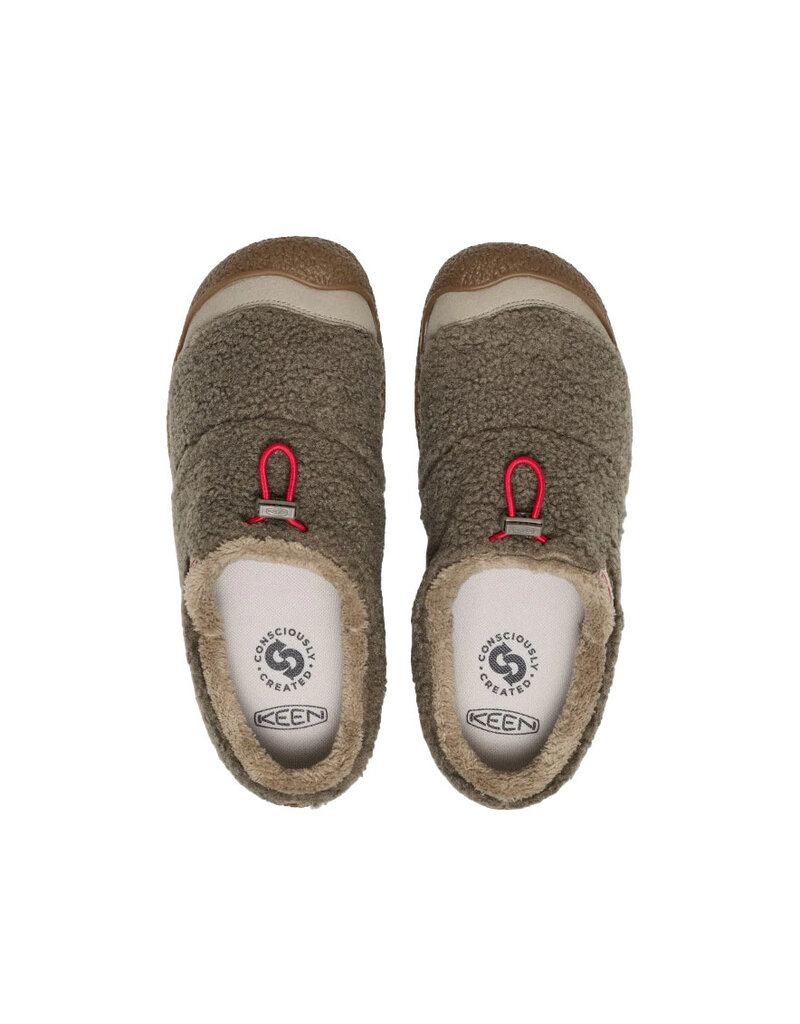 KEEN WOMEN'S HOWSER III SLIDE SHERPA FLEECE-BRINDLE/BRINDLE