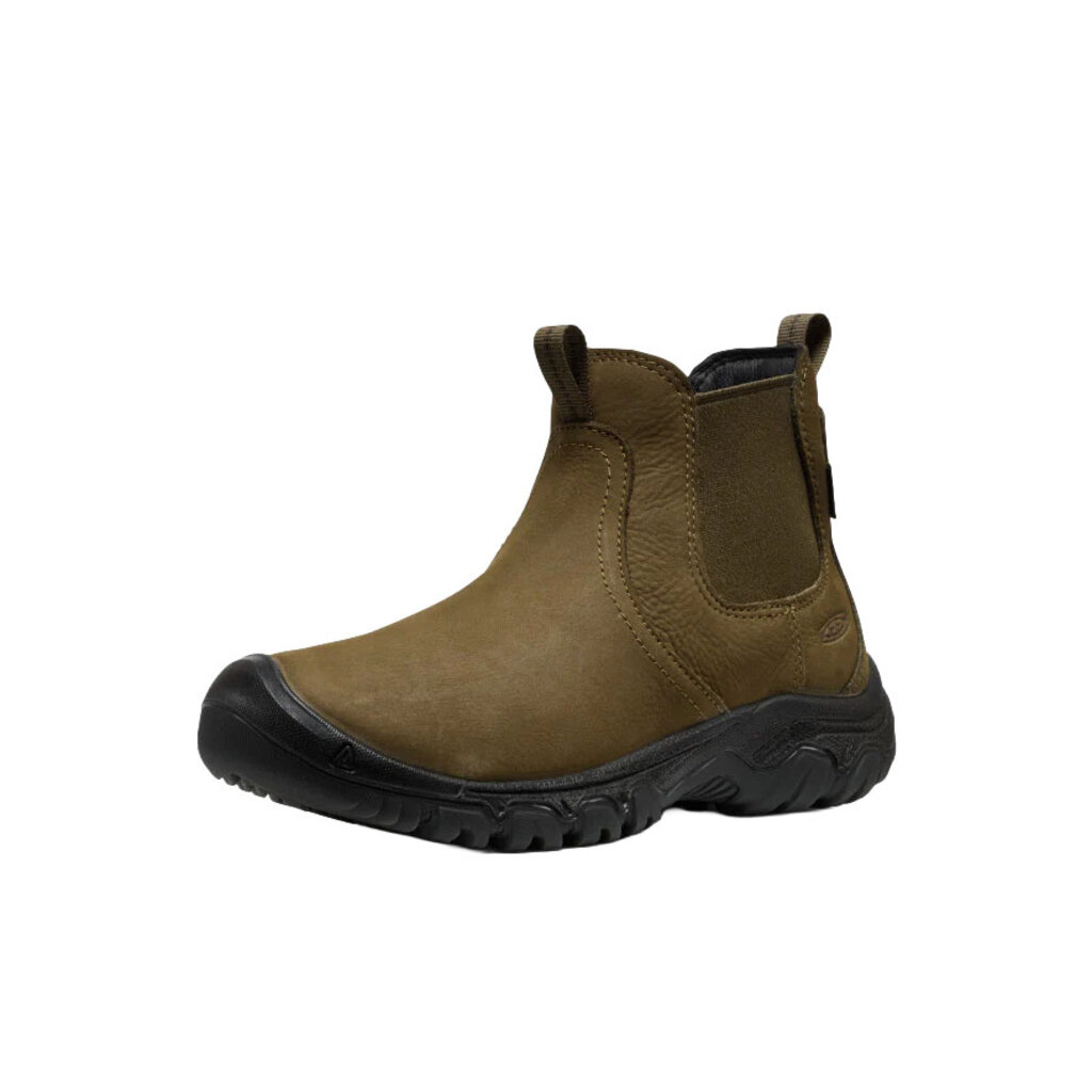 KEEN WOMEN'S GRETA CHELSEA II WATERPROOF BOOT-DARK OLIVE/BLACK