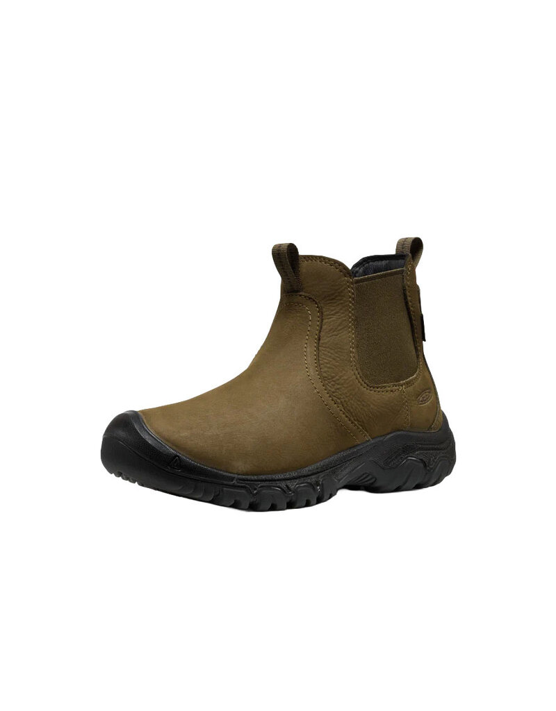 KEEN WOMEN'S GRETA CHELSEA II WATERPROOF BOOT-DARK OLIVE/BLACK