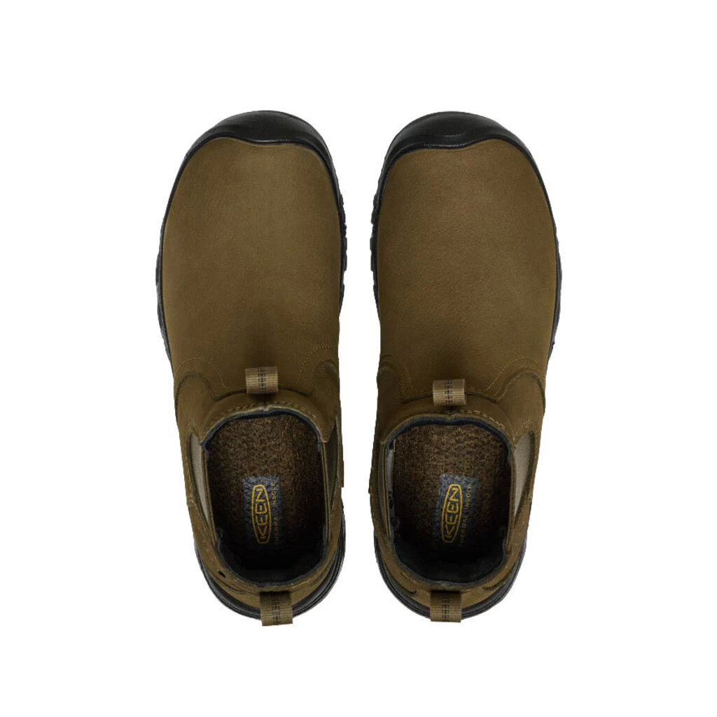 KEEN WOMEN'S GRETA CHELSEA II WATERPROOF BOOT-DARK OLIVE/BLACK