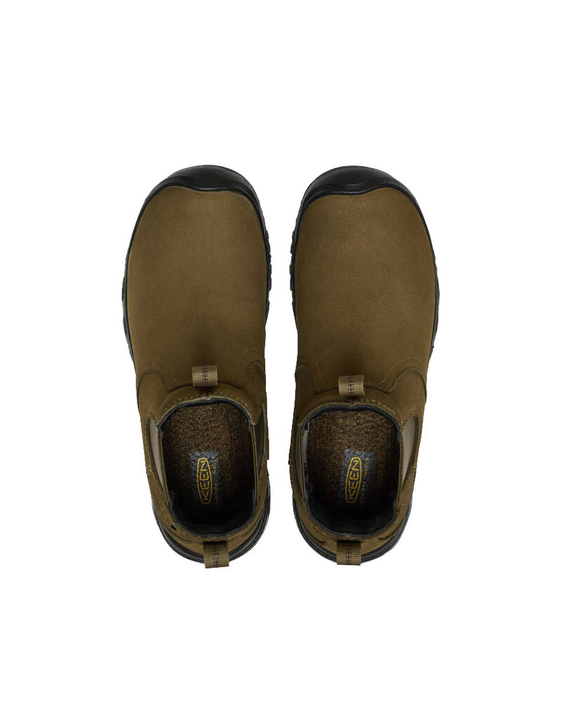 KEEN WOMEN'S GRETA CHELSEA II WATERPROOF BOOT-DARK OLIVE/BLACK