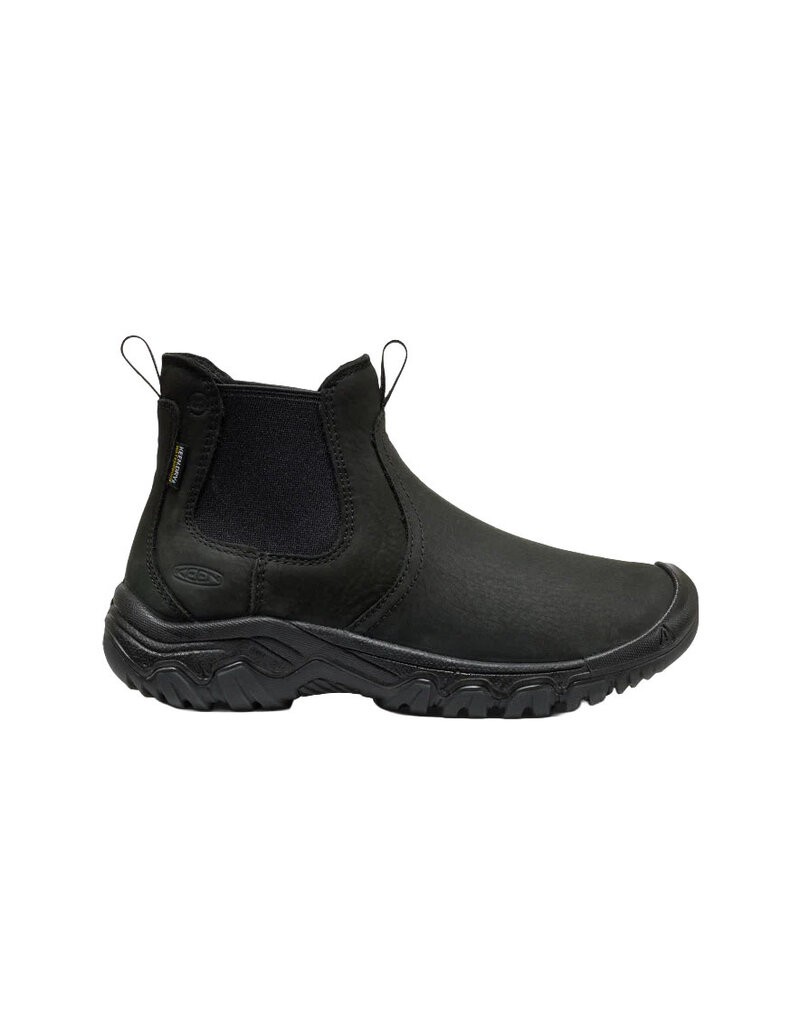 KEEN WOMEN'S GRETA CHELSEA II WATERPROOF BOOT-BLACK/BLACK