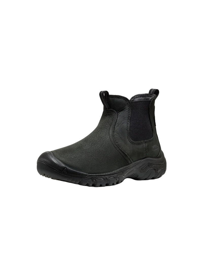 KEEN WOMEN'S GRETA CHELSEA II WATERPROOF BOOT-BLACK/BLACK