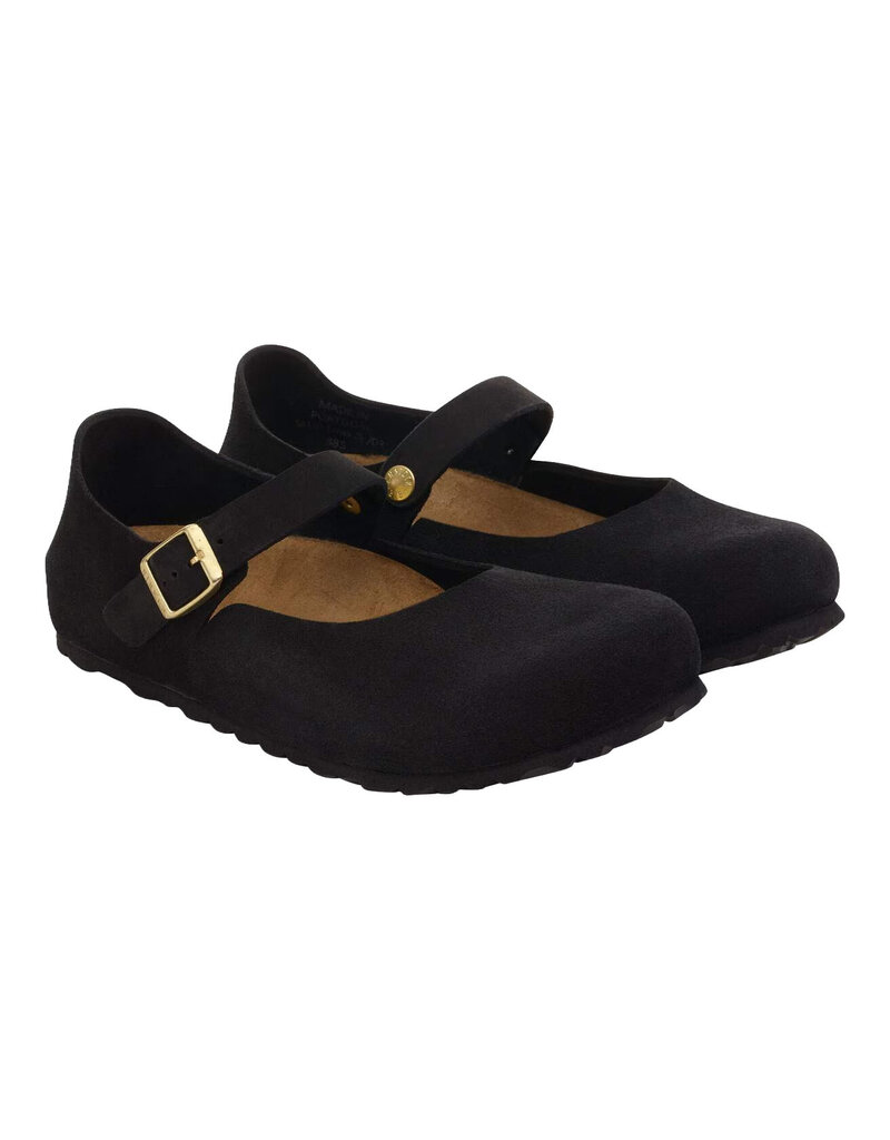 BIRKENSTOCK MANTOVA SUEDE-BLACK