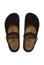 BIRKENSTOCK MANTOVA SUEDE-BLACK