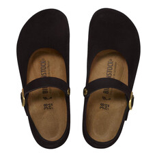 BIRKENSTOCK MANTOVA SUEDE-BLACK | BEND SHOE CO