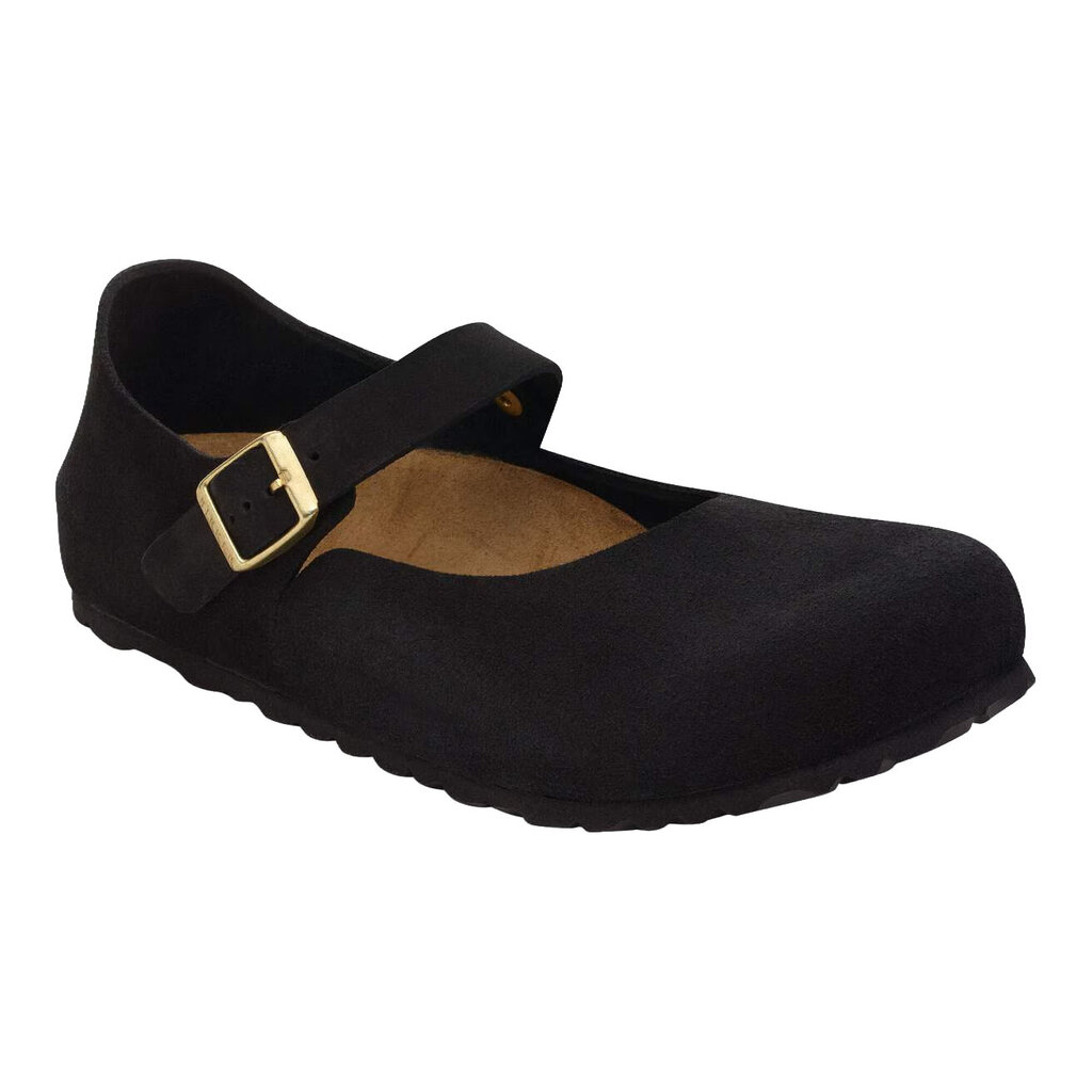 BIRKENSTOCK MANTOVA SUEDE-BLACK | BEND SHOE CO