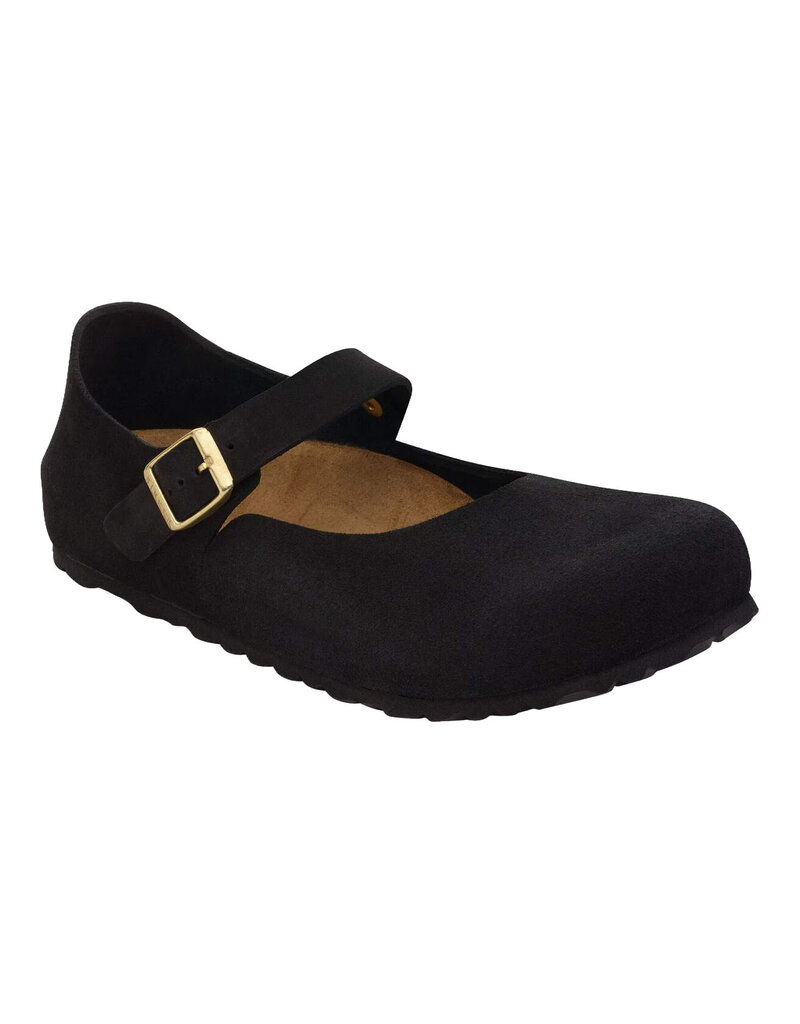 BIRKENSTOCK MANTOVA SUEDE-BLACK