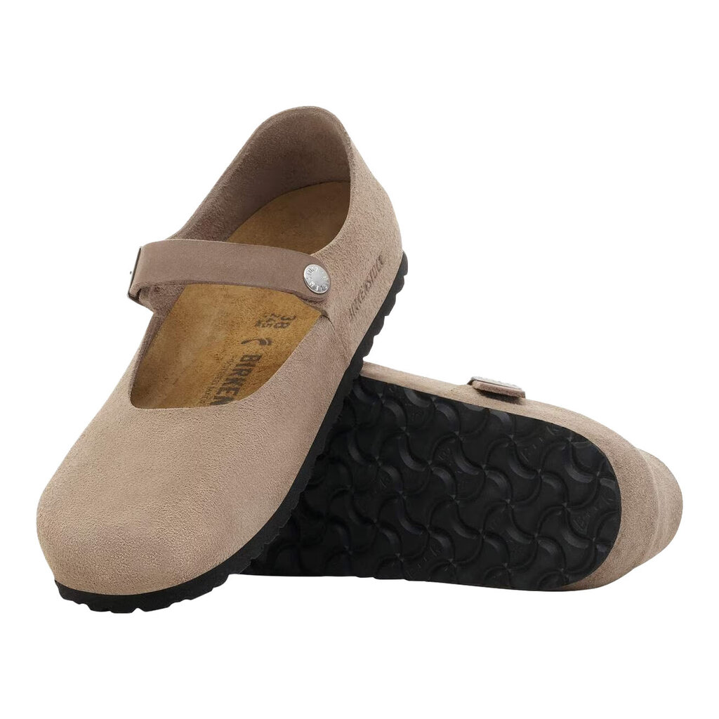 BIRKENSTOCK MANTOVA SUEDE-TAUPE | BEND SHOE CO