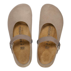 BIRKENSTOCK MANTOVA SUEDE-TAUPE | BEND SHOE CO
