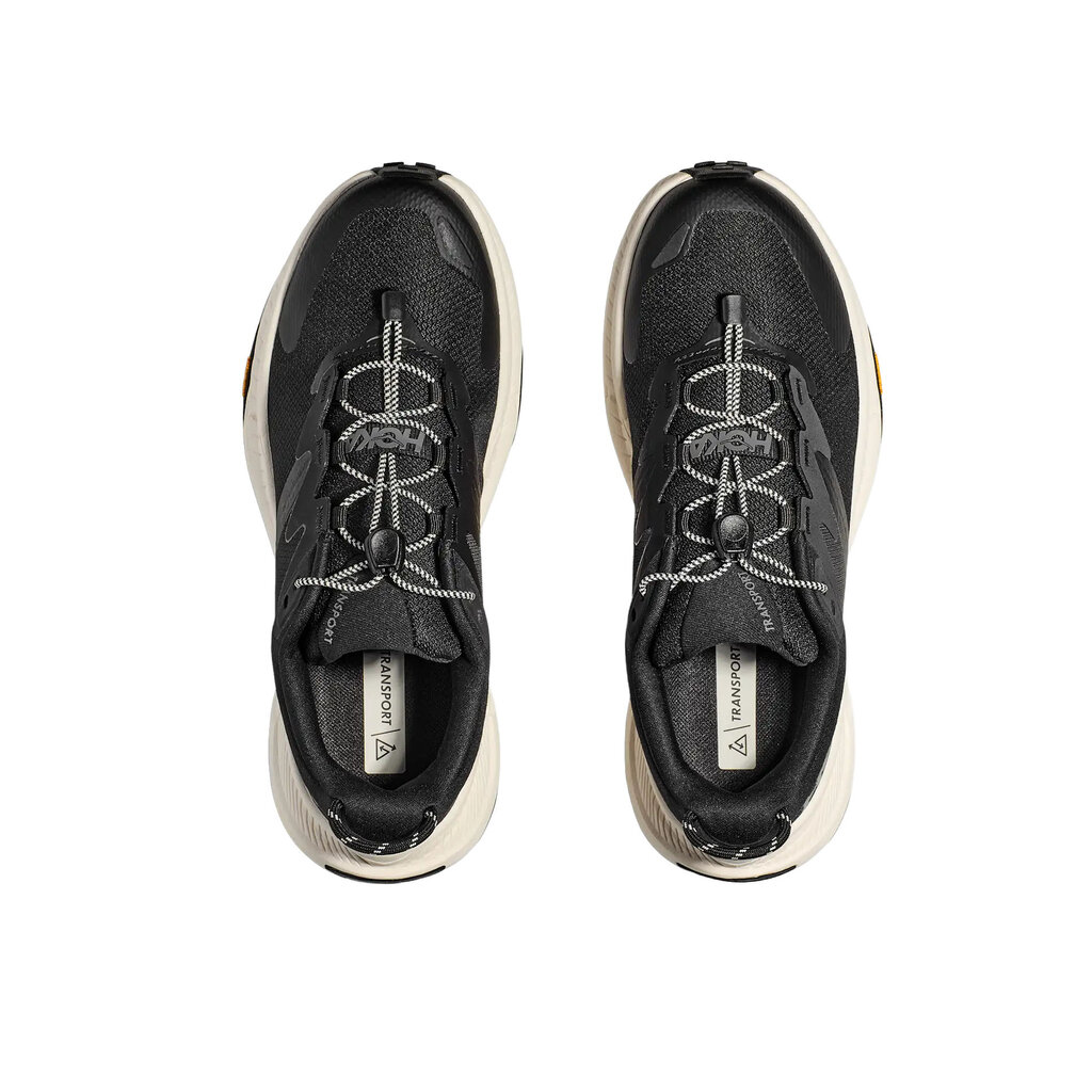 HOKA ONE ONE MEN'S TRANSPORT-BLACK/ALABASTER