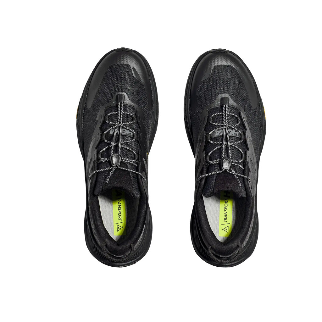 HOKA ONE ONE MEN'S TRANSPORT-BLACK/BLACK