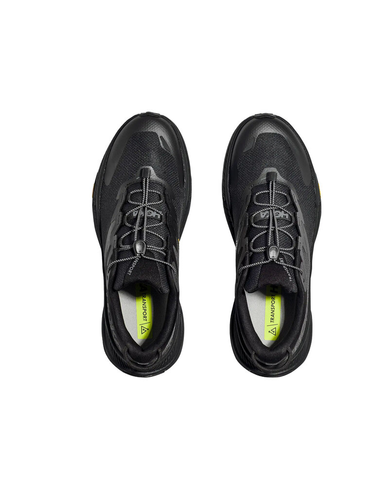 HOKA ONE ONE MEN'S TRANSPORT-BLACK/BLACK