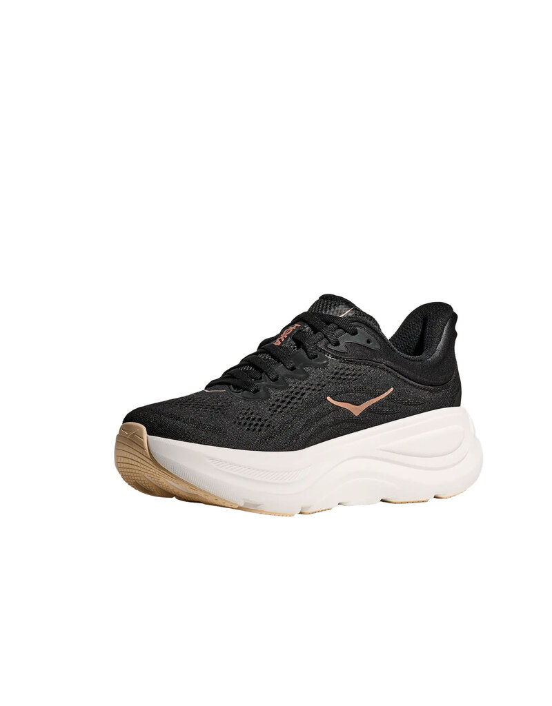 HOKA ONE ONE WOMEN'S BONDI 9-BLACK/ROSE GOLD