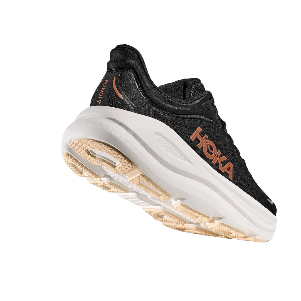 HOKA ONE ONE WOMEN'S BONDI 9-BLACK/ROSE GOLD