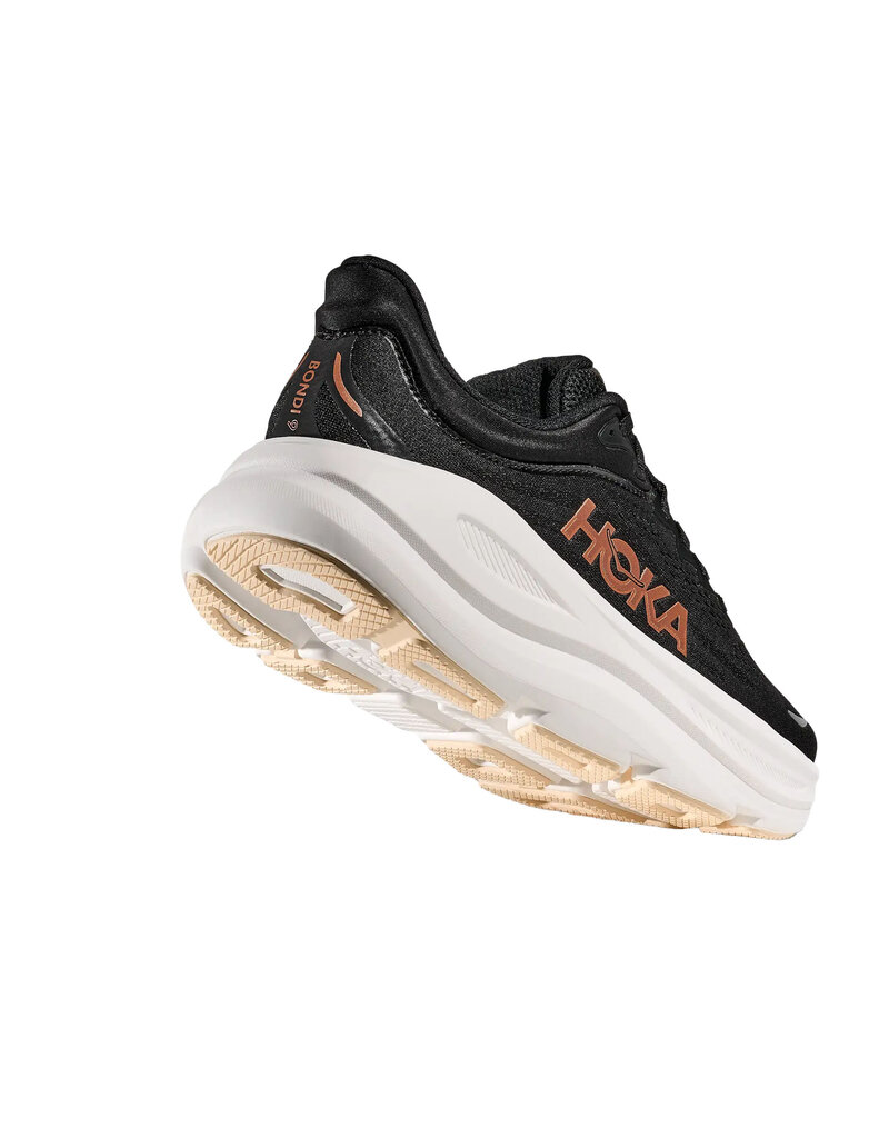 HOKA ONE ONE WOMEN'S BONDI 9-BLACK/ROSE GOLD