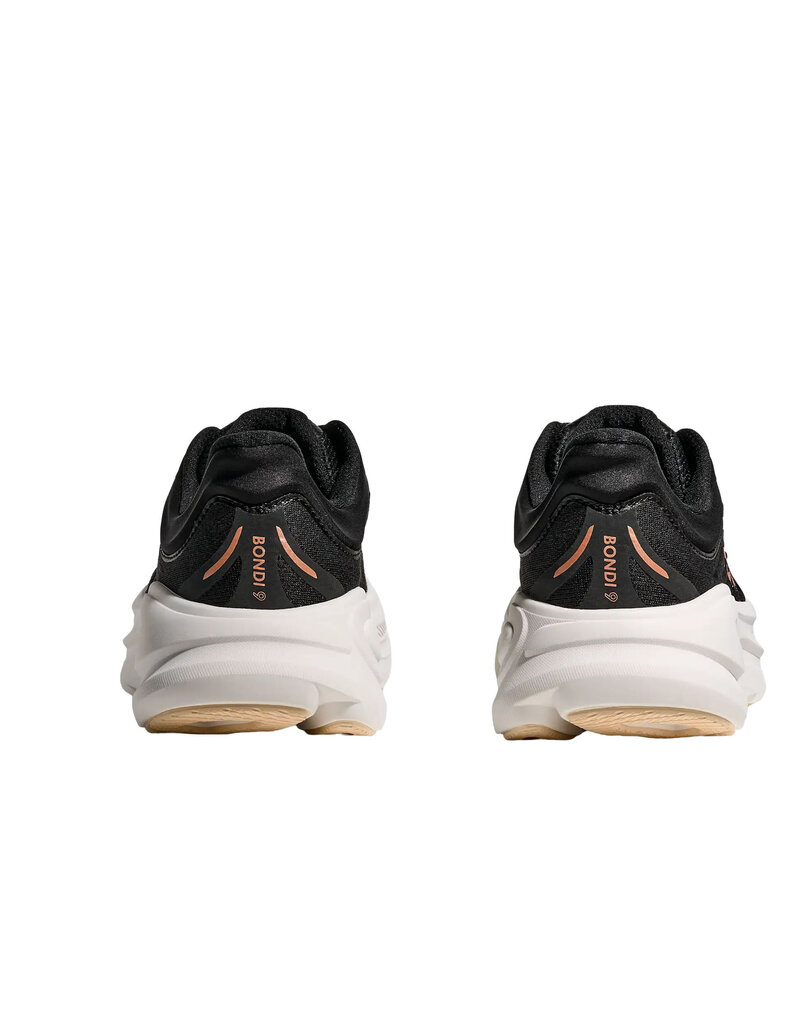 HOKA ONE ONE WOMEN'S BONDI 9-BLACK/ROSE GOLD
