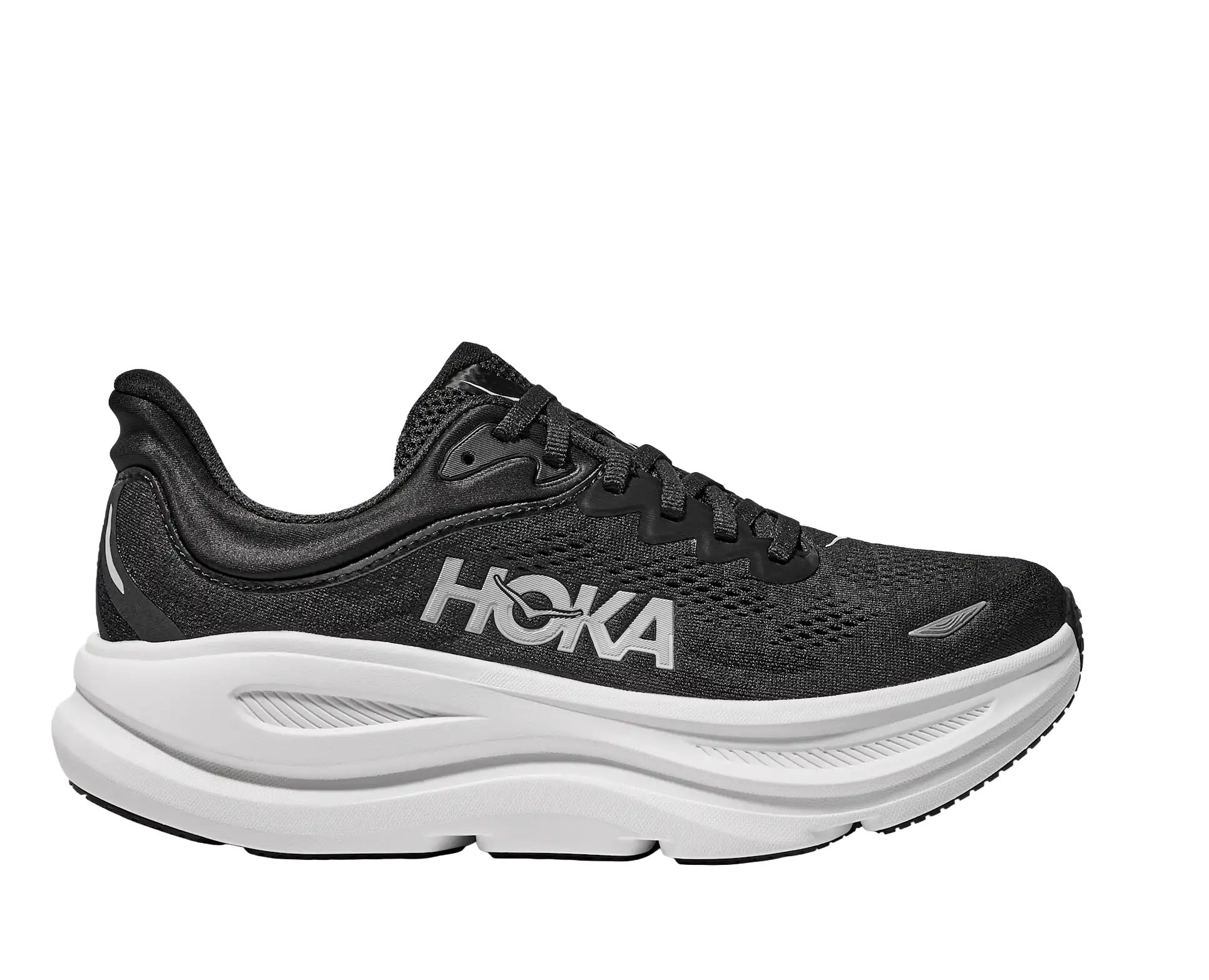 HOKA ONE ONE WOMEN'S BONDI 9-BLACK/WHITE