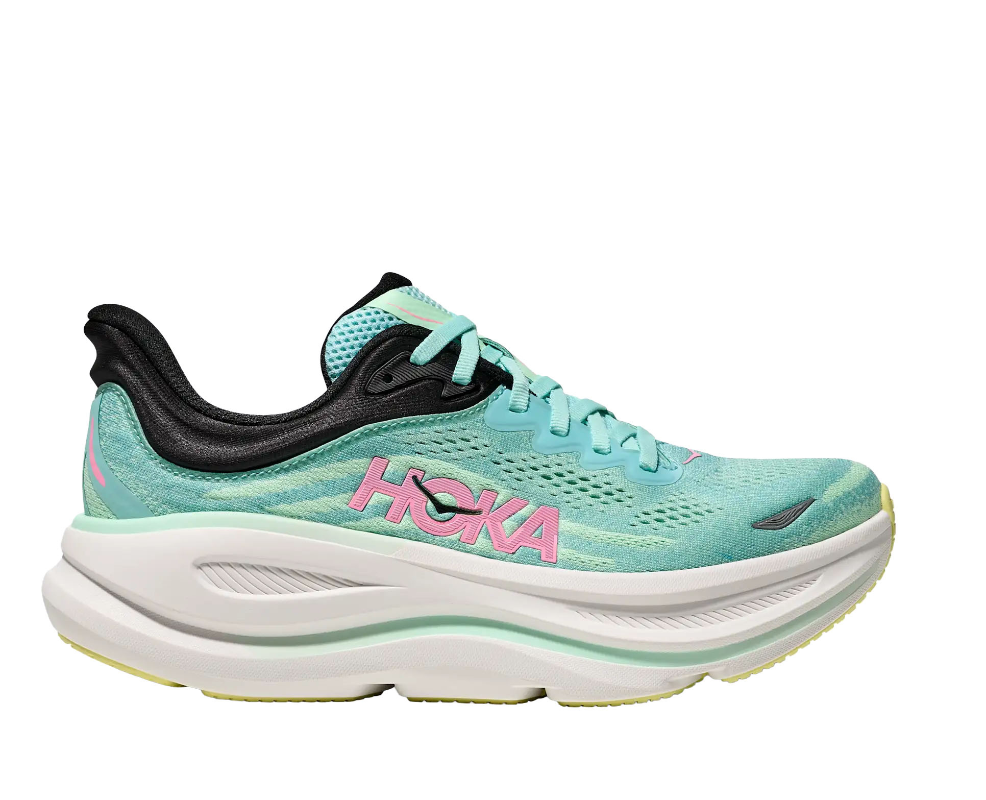 HOKA ONE ONE WOMEN'S BONDI 9-BLUE SPARK/MINT FLUORIDE