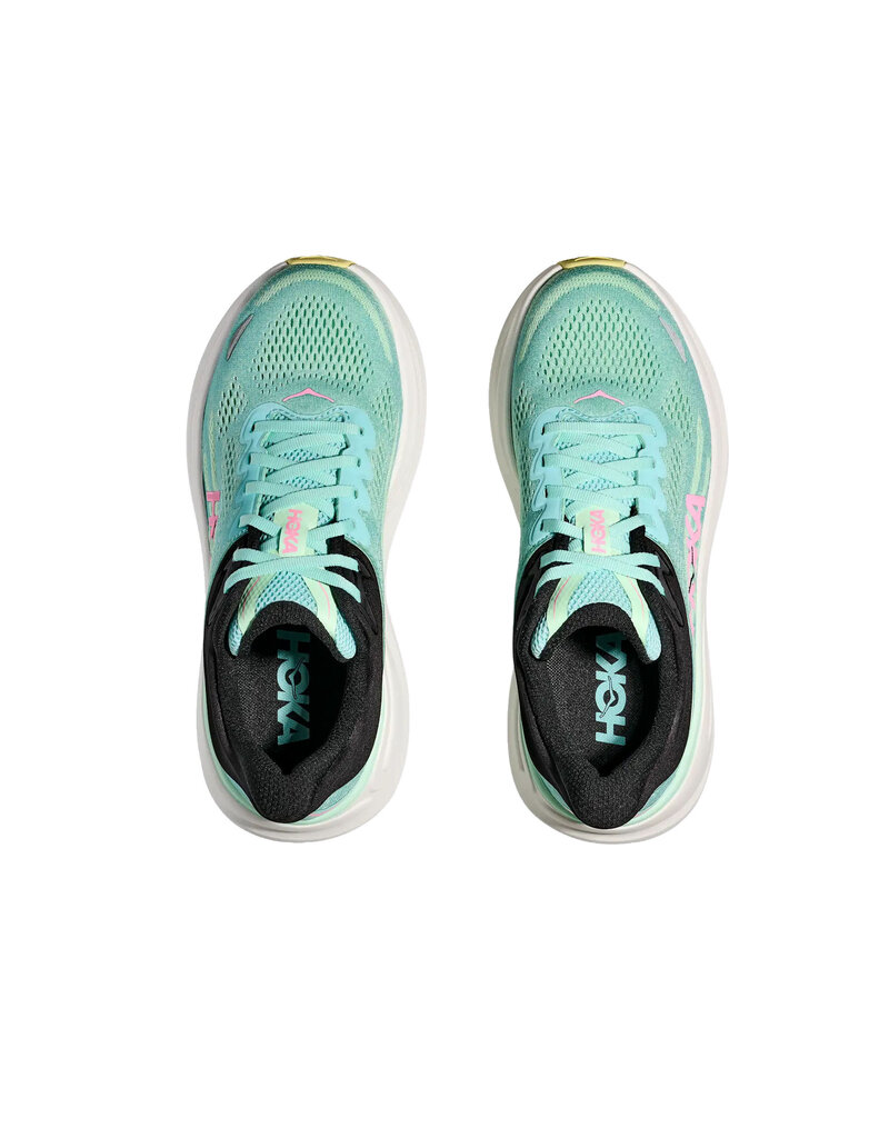 HOKA ONE ONE WOMEN'S BONDI 9-BLUE SPARK/MINT FLUORIDE