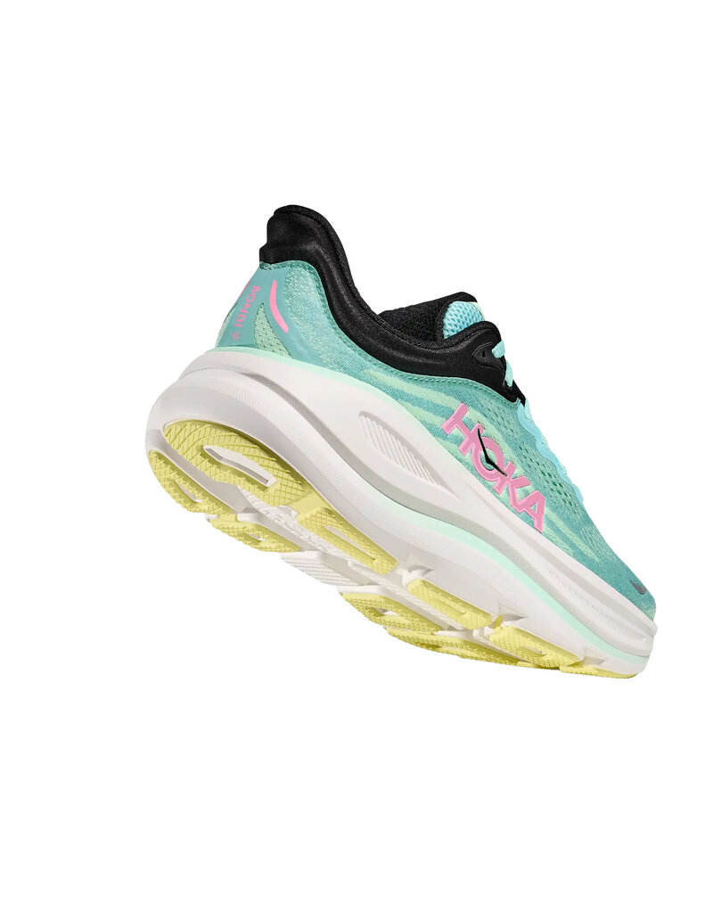 HOKA ONE ONE WOMEN'S BONDI 9-BLUE SPARK/MINT FLUORIDE