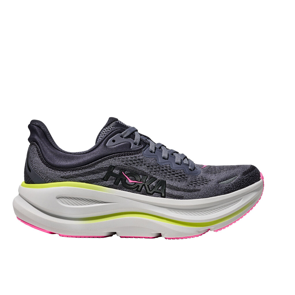 HOKA ONE ONE WOMEN'S BONDI 9-CHARCOAL GREY/GREY SKIES