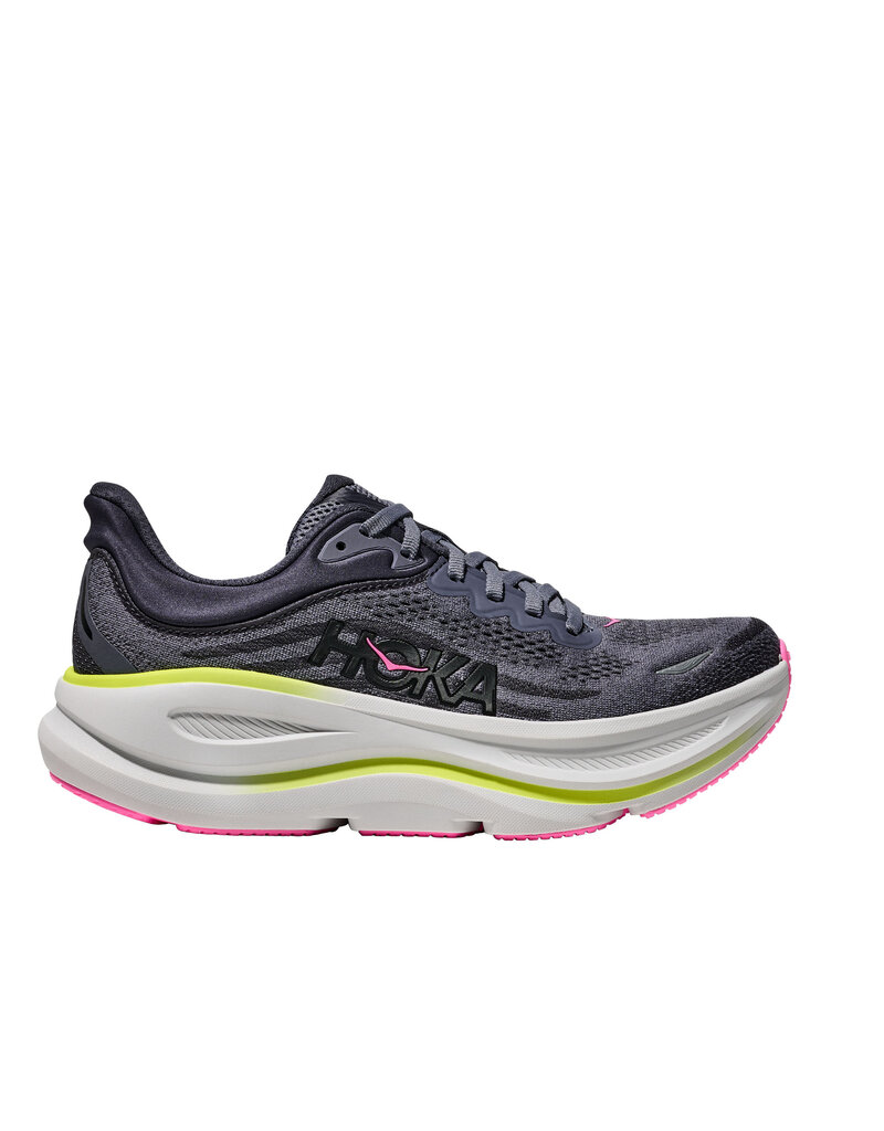 HOKA ONE ONE WOMEN'S BONDI 9-CHARCOAL GREY/GREY SKIES