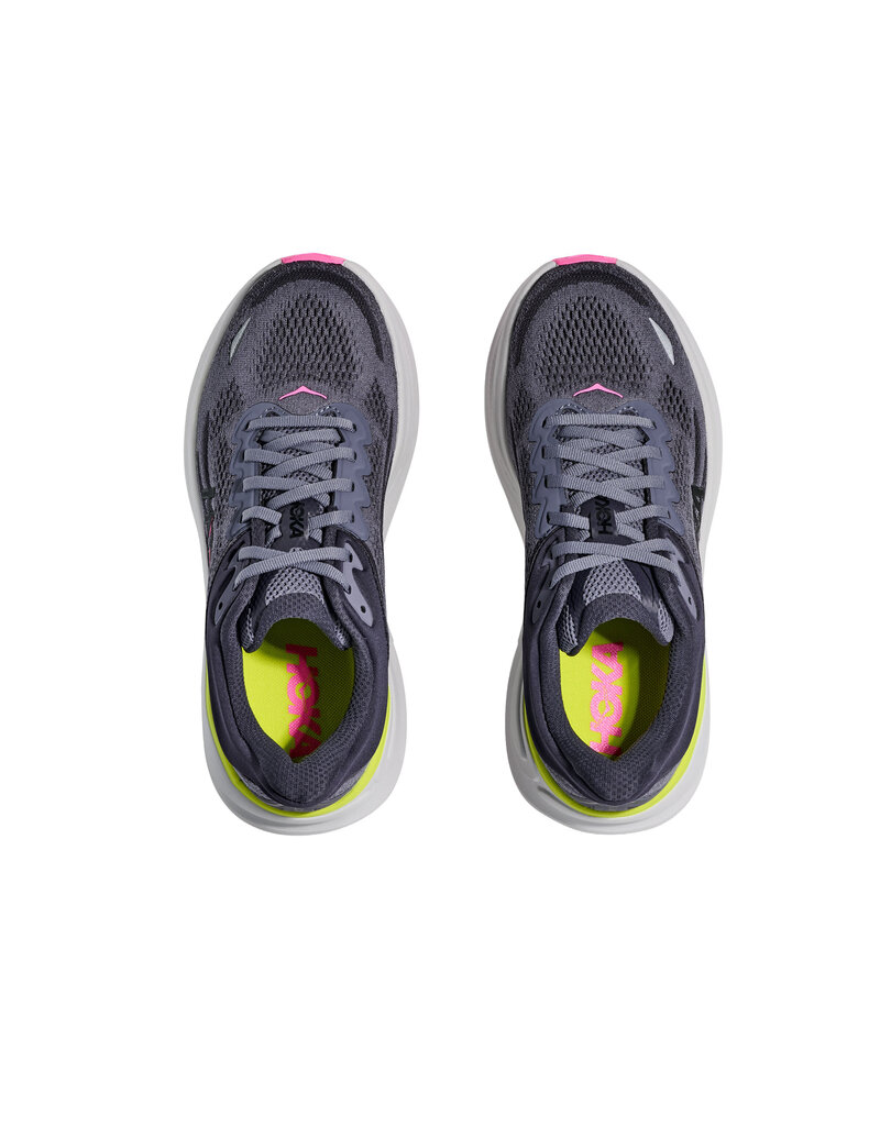 HOKA ONE ONE WOMEN'S BONDI 9-CHARCOAL GREY/GREY SKIES