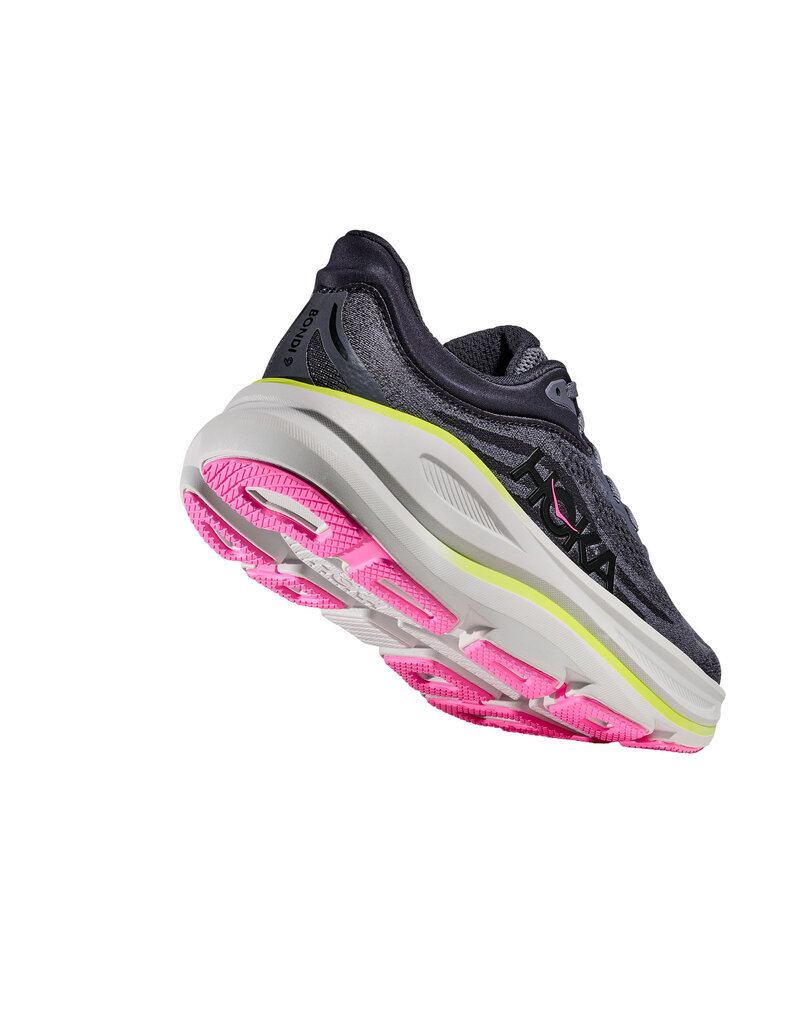 HOKA ONE ONE WOMEN'S BONDI 9-CHARCOAL GREY/GREY SKIES